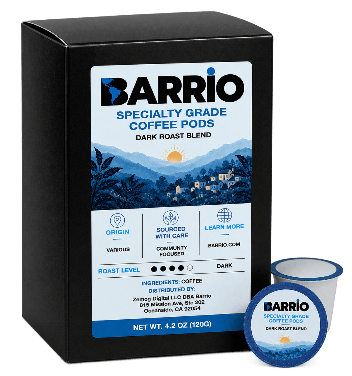 Dark Roast Blend Coffee Cups