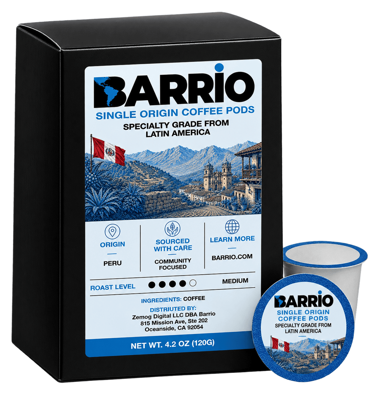 Peru Single-Serve Coffee Cups